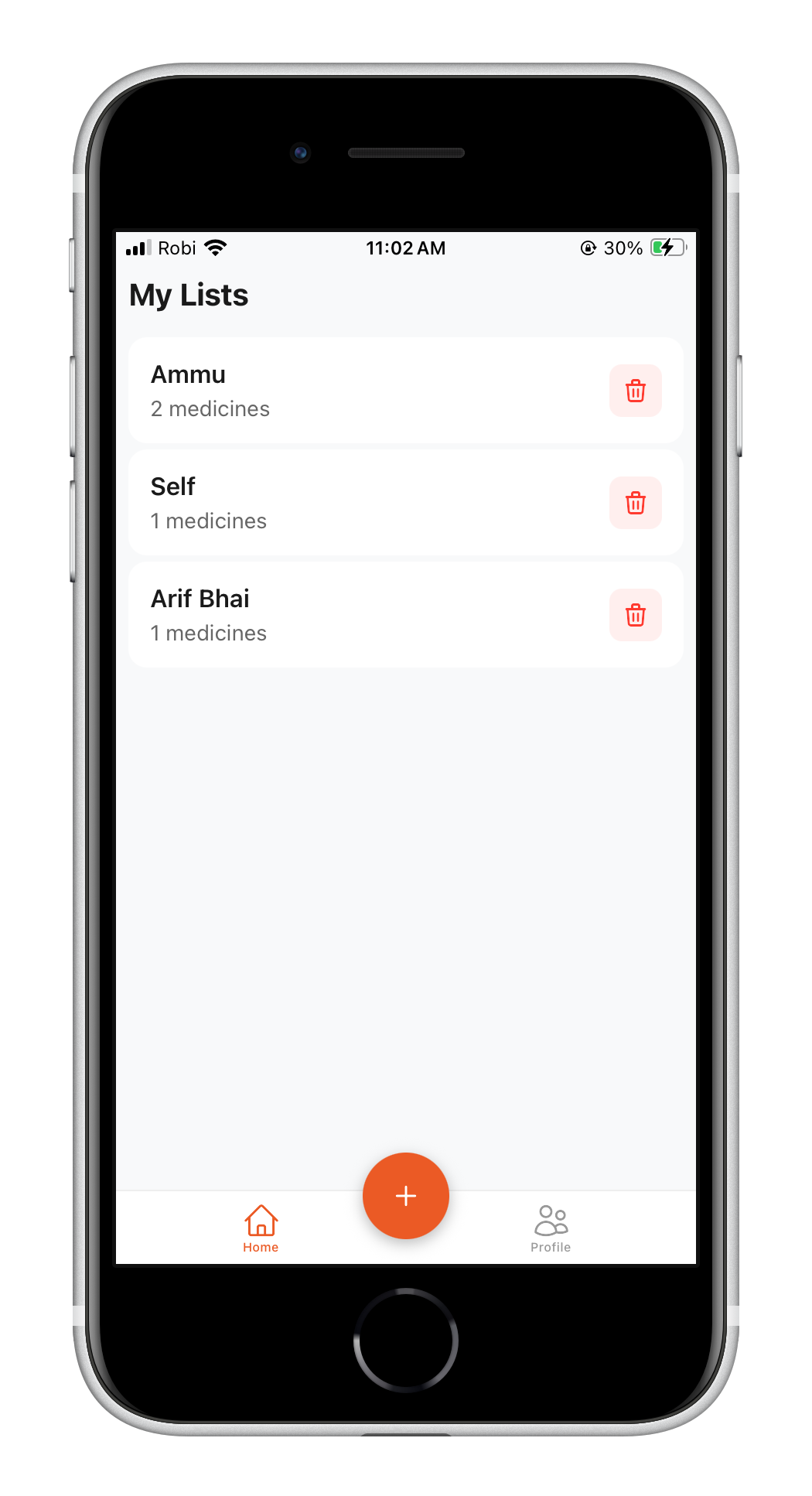 Multiple Lists screenshot